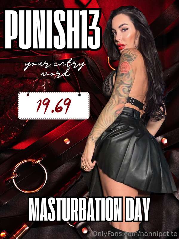 May 7 — International Masturbation DayBut you don’t get to d..