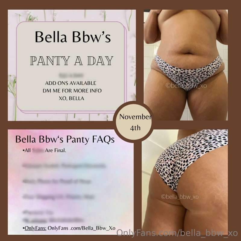 👙 PANTY-A-DAY! 👙

November 4th wear! 

Details are blurred t..