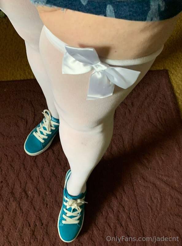 Sometimes a girl needs cute thigh highs and fun
shoes!