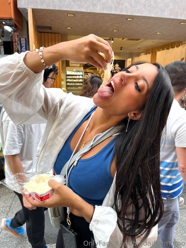 Getting my mochi fix in Osaka! 🍈✨ Seriously, this stuff is l..