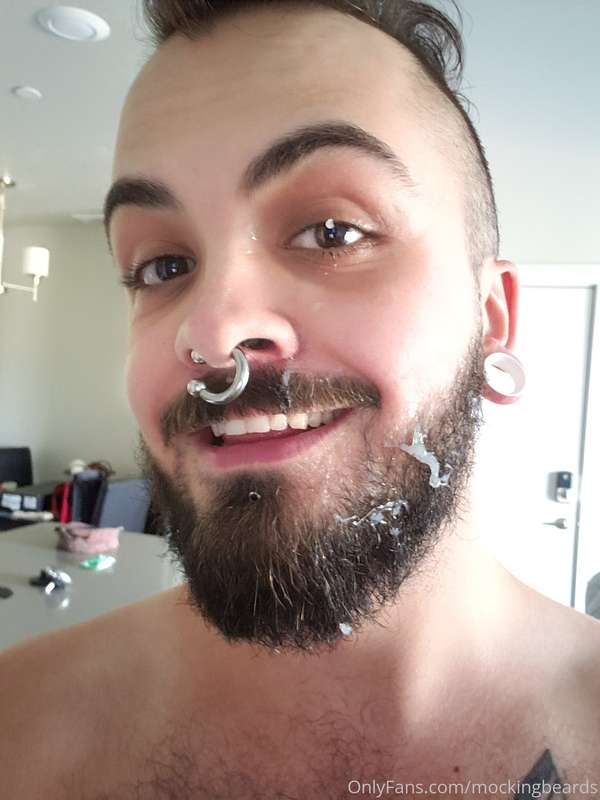 My Australian friend decided to paint my face with his load.