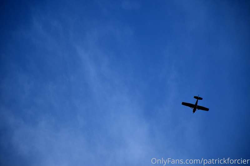 Part 3 of 5: Airplane Ski Silhouette, Was taking sunset phot..