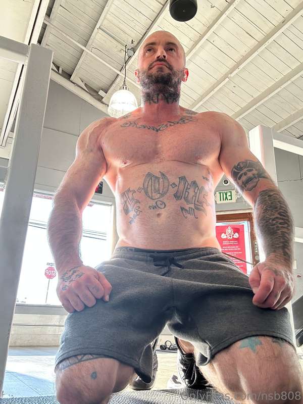 In between sets #gym #bodybuilding