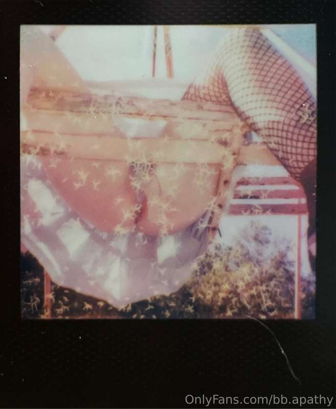 Some cute upskirt Polaroid Go photos - second on is pretty b..