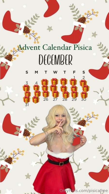 Calendar Advent de Craciun! Lasa 25$ tips pt a intra in pose..