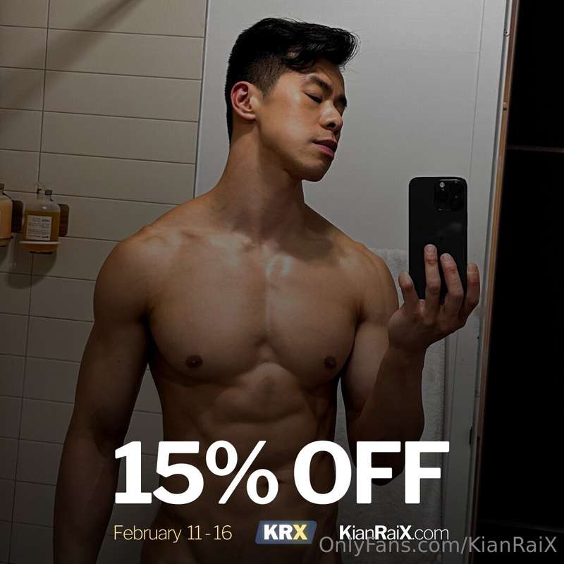 🚨 Sale! 15% OFF📆 Feb 11 - 16👉 @kianraix 