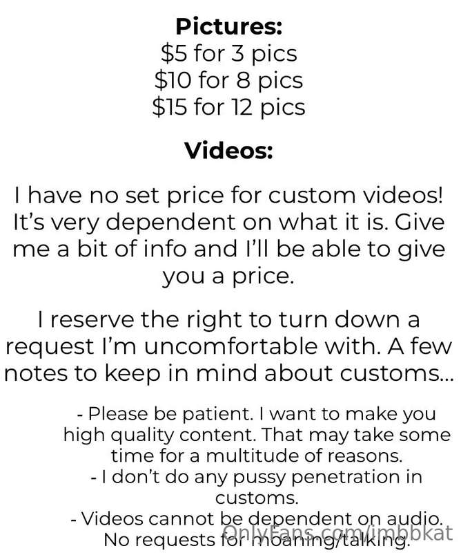 Come order some customs 💖