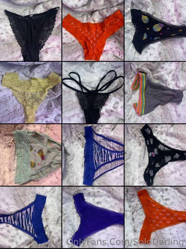 ✨👀Panty Sale! For $50, get a personal video of me wearing th..