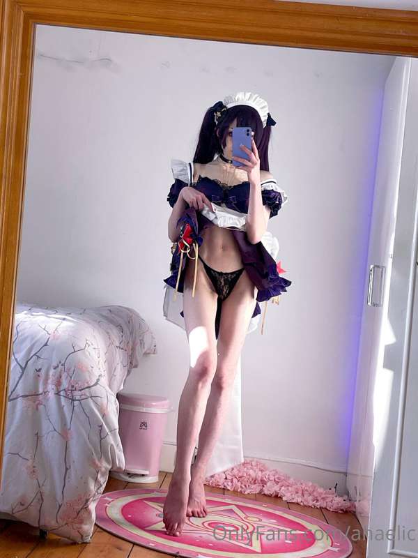 Tried on my new maid mona cosplay yesterday and thought I’d ..