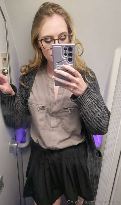 Back at it again in an airplane bathroom!