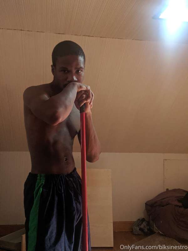 Some shirtless house work