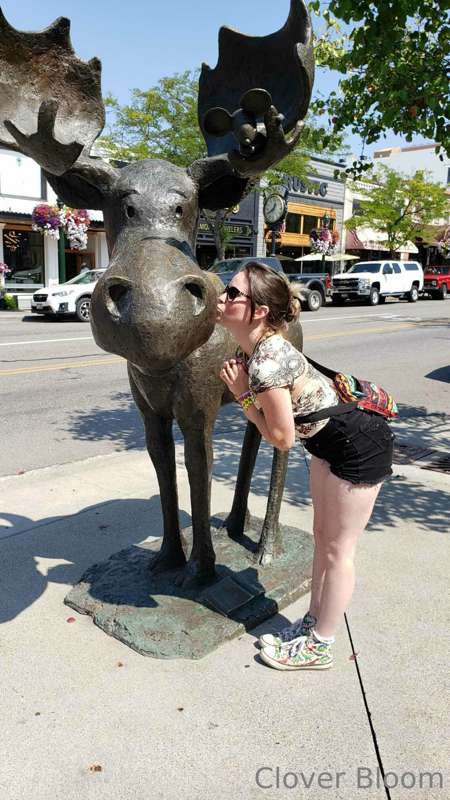 I also kissed this moose in Coeur d'Alene, Idaho 🤭