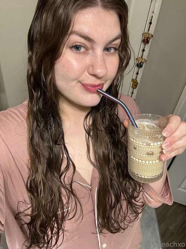 messy hair don't care <3 love my coffee