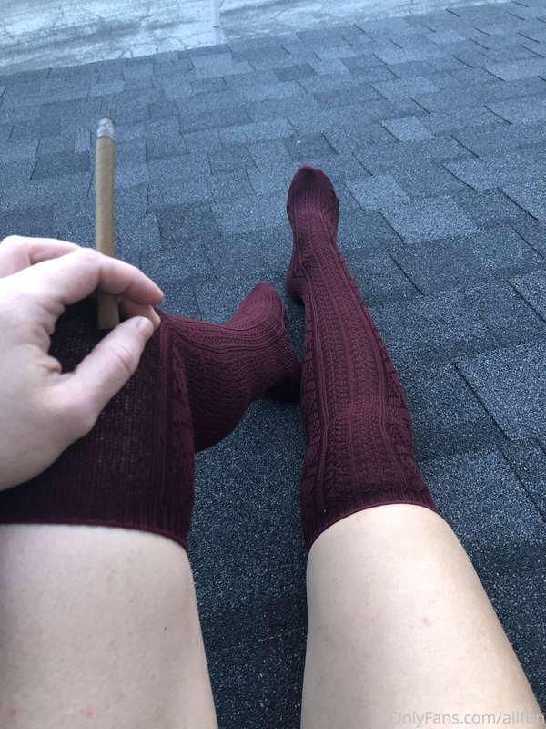 A blunt on my rooftop with nothing but socks on? I think so...