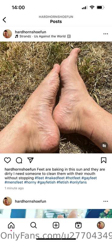 My feet are itching in this heat I need someone to cool them..