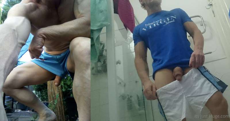 Free Balling in Aussiebum footy shorts  and Local Team Footb..