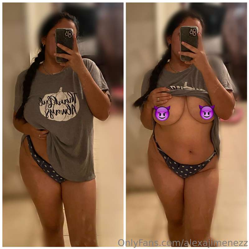 Tengo mucho debajo de mi blusa 😏🔥¿Quieres ver?