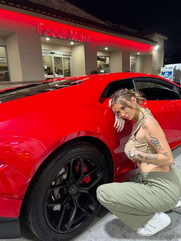 Red hot ride, but I’m still the sexiest thing here 😈🔥
