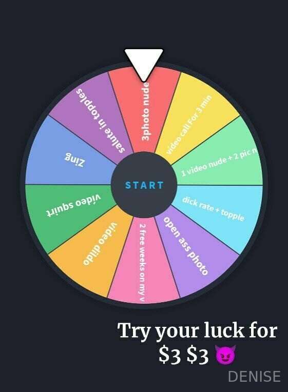 Try your luck for $3 😈😈 all colors have prizes 😏