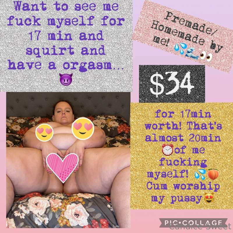 After you watch me pleasure myself…I would beg for a video o..