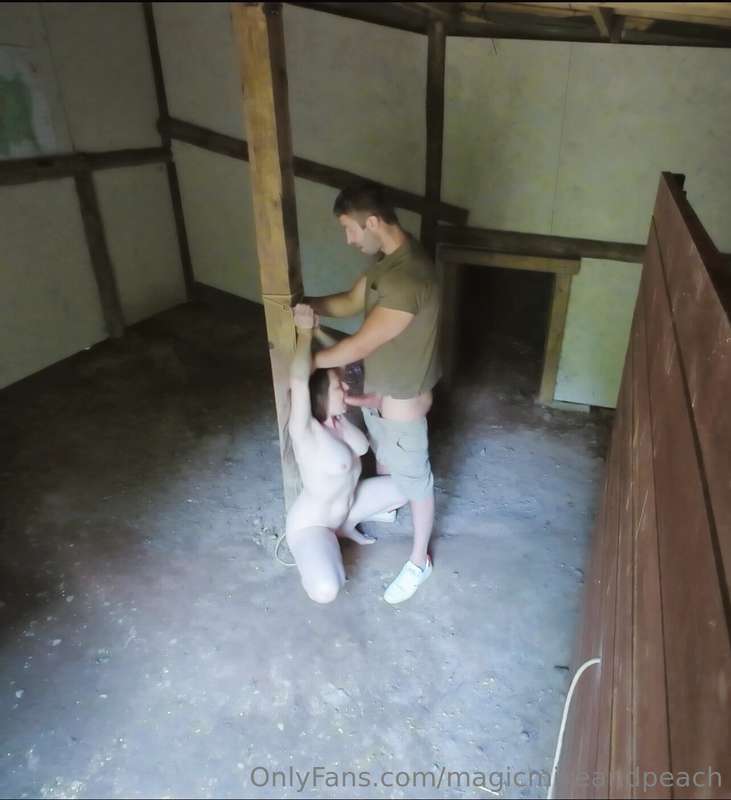 Bondage in the barn - watch us find this creepy looking outb..
