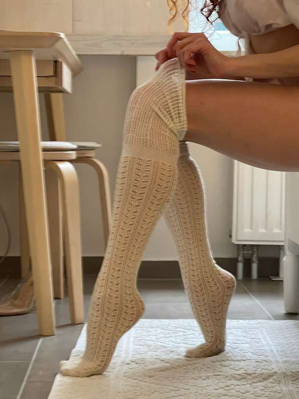Your legs are so beautiful, and the stockings are the perfec..