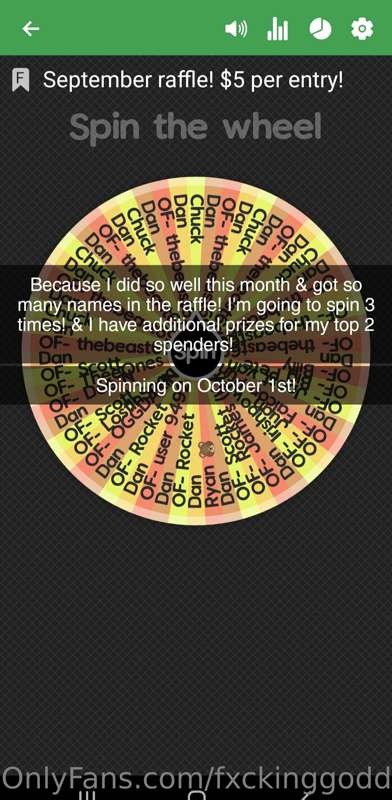 Adding 4 more prizes to my raffle!
I'll be spinning 3 times ..