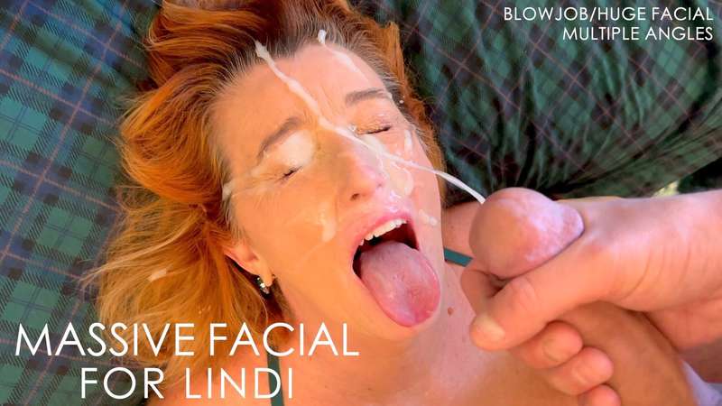 MASSIVE FACIAL FOR LINDICougar Lindi gives an excellent blow..