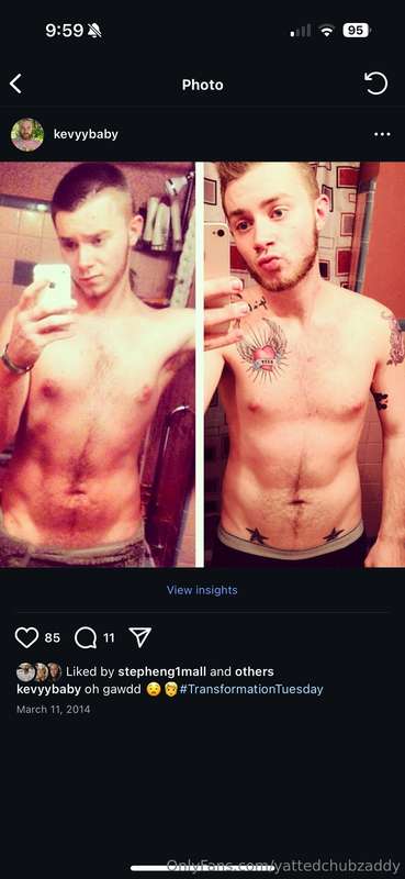 Just a nice comparison to what I used to be vs what I weight..