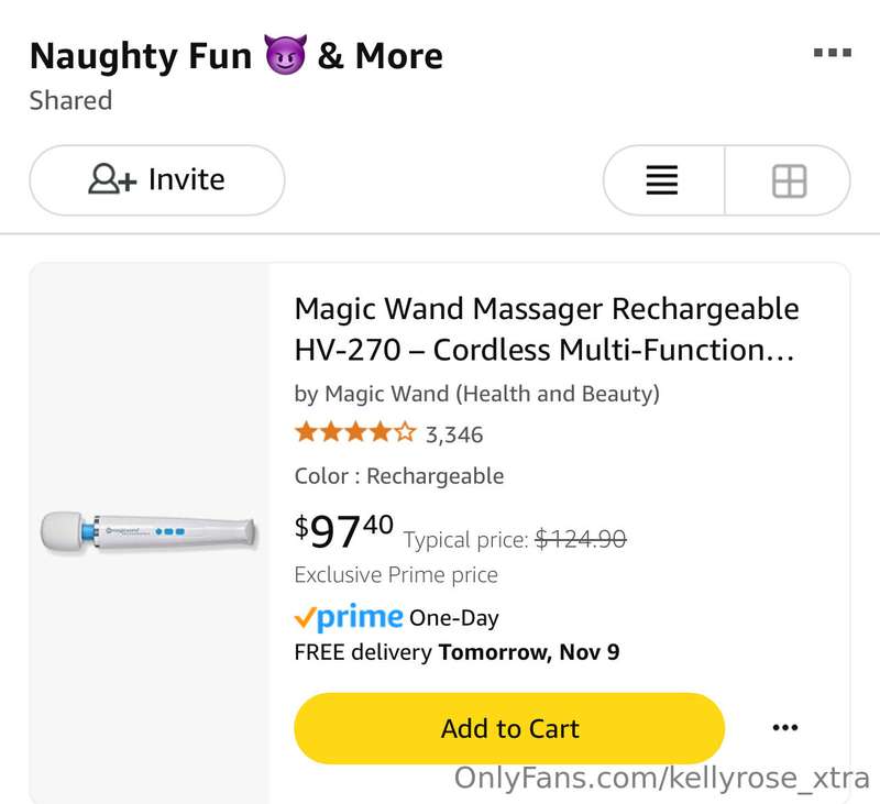 If you buy me this hitachi wand on my Amazon wish list, I wi..