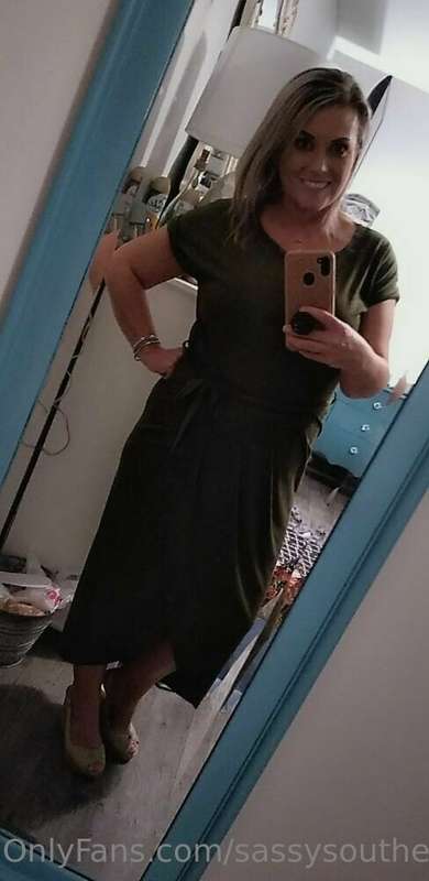 I can dress up a little sometimes, both green 2 different ou..