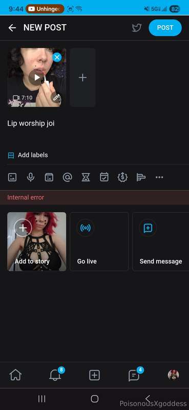 Im trying to post but OF is having issues 