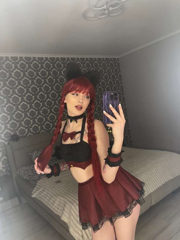 Will you undress me? 🥰 Or should I turn around and show you ..