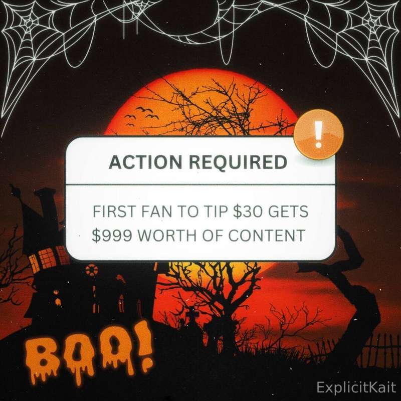 HAPPY HALLOWEEN 🧡🧡𝗙𝗜𝗥𝗦𝗧 𝗙𝗔𝗡 𝗧𝗢 𝗧𝗜𝗣 $𝟭𝟬 𝗪𝗜𝗟𝗟 𝗥𝗘𝗖𝗘𝗜𝗩𝗘 $𝟯𝟱𝟬 𝗪𝗢𝗥..
