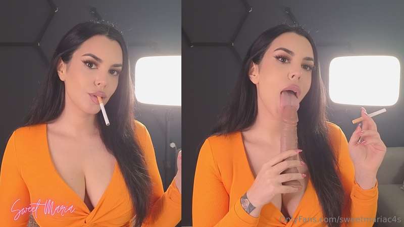 Covering your dick in smoke JOI.Smoking a couple of Marlboro..