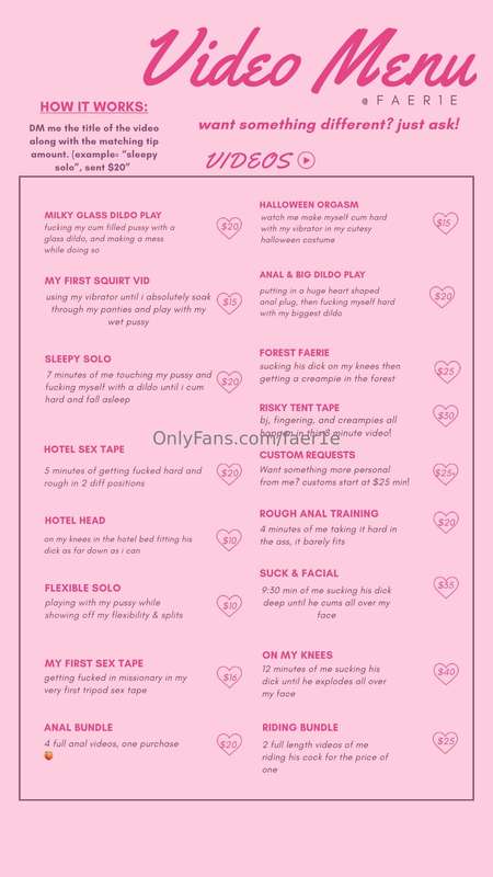 new bunny menu just dropped :3peek inside for hidden gems yo..
