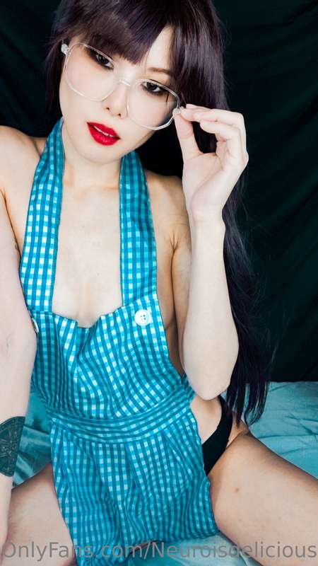 **!!NEW!! 🔞NSFW+18🔞 "Cute Little Checked Blue Apron" photosh..