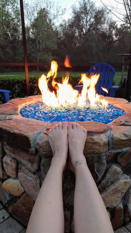 Time for the firepit! Want to see more of me? @only_stella 