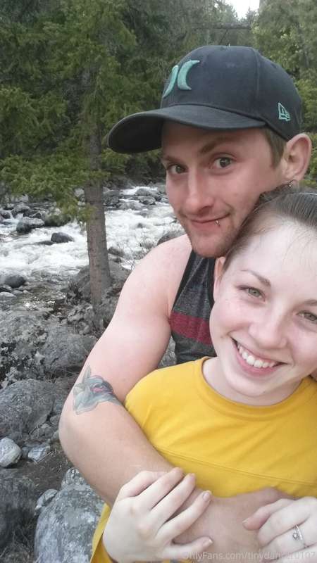 Throw back: Out for a hike, 20yr old Penny and 27yr old Will..