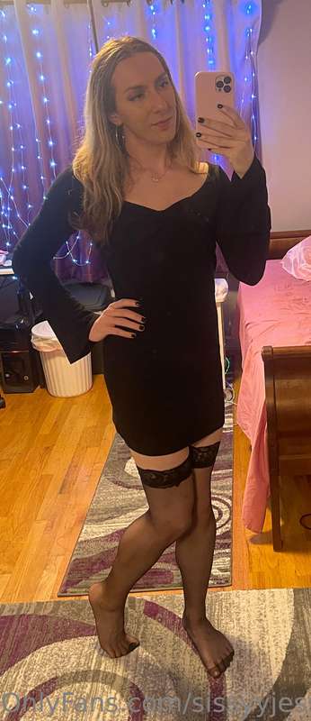 Starting to love these stockings and dress combo a bit mo... | jesswintersof Onlyfans Picture