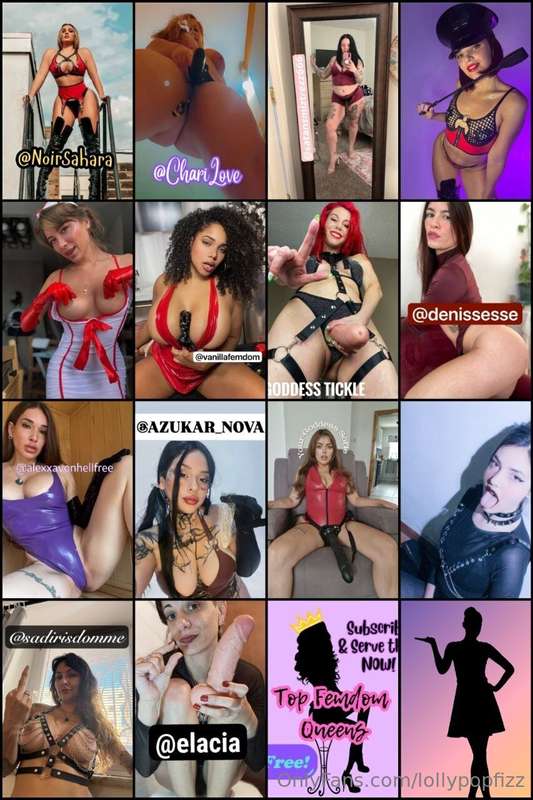 🥵 DOMINANT GODDESS GALORE! SUB TO ALL OF THEM NOW! 🥵 24h@Noi..