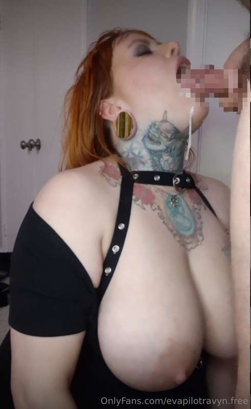 Getting face fucked and cum all over my face😊 @evapilotshinj..
